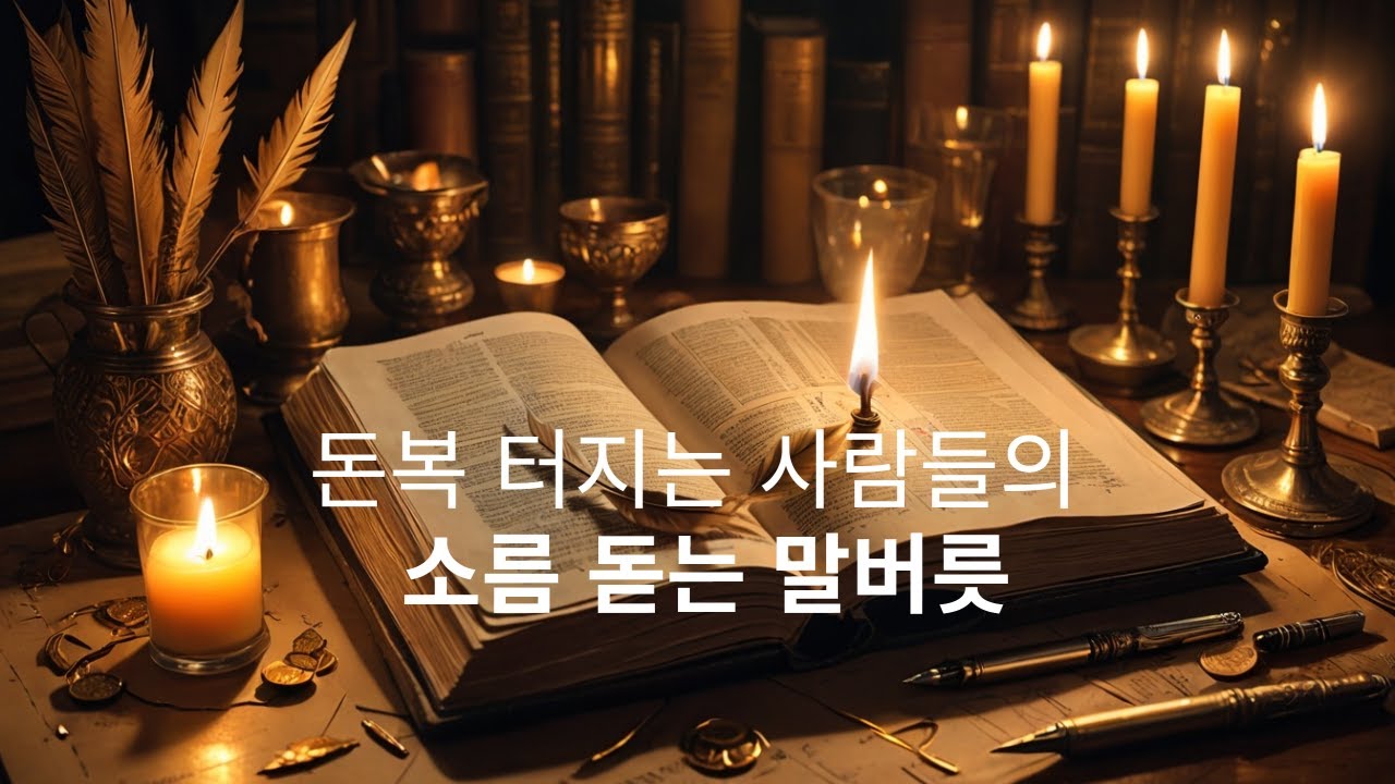 돈복 터지는 사람들은 아침마다 무조건 '이 말'을 합니다 (3번만 따라 하세요)