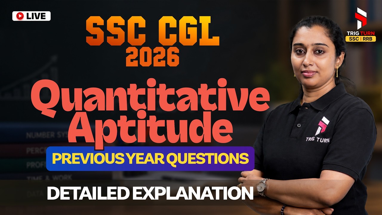 SSC CGL 2026 Quantitative Aptitude PYQs | Most Important Questions for SSC CGL #ssccgl2026