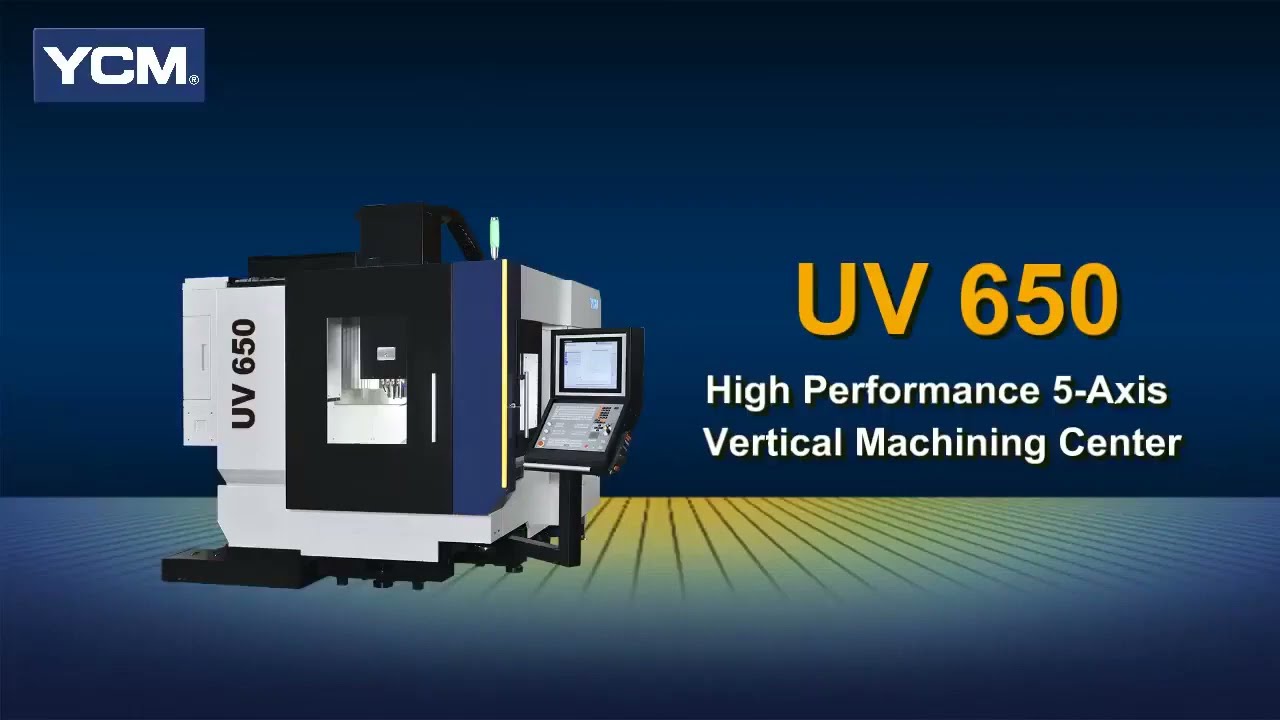 YCM Alliance RX65 UV650 5 Axis Machining Center  | Aluminum Demo Part