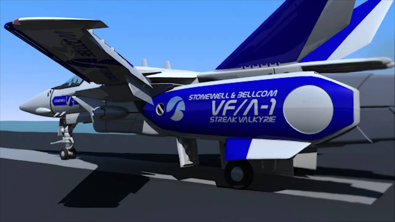 [SDF Macross] VF/A-1 Fighter Mode Rig Test