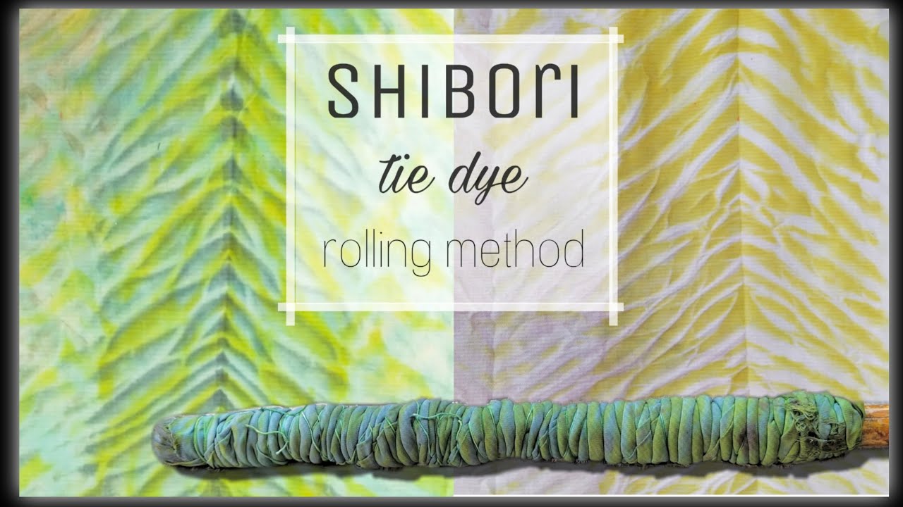 How to TIE DYE: pole wrapping technique/Arashi shibori