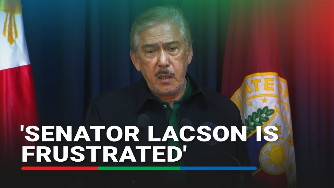 'He's frustrated': Sotto on Lacson's plan to resign as Blue Ribbon chair | ABS-CBN News