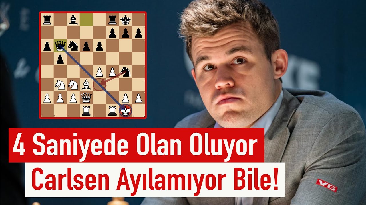 SADECE 4 SANİYEDE Neye Uğradığını Şaşırıyor! Nakamura vs Carlsen