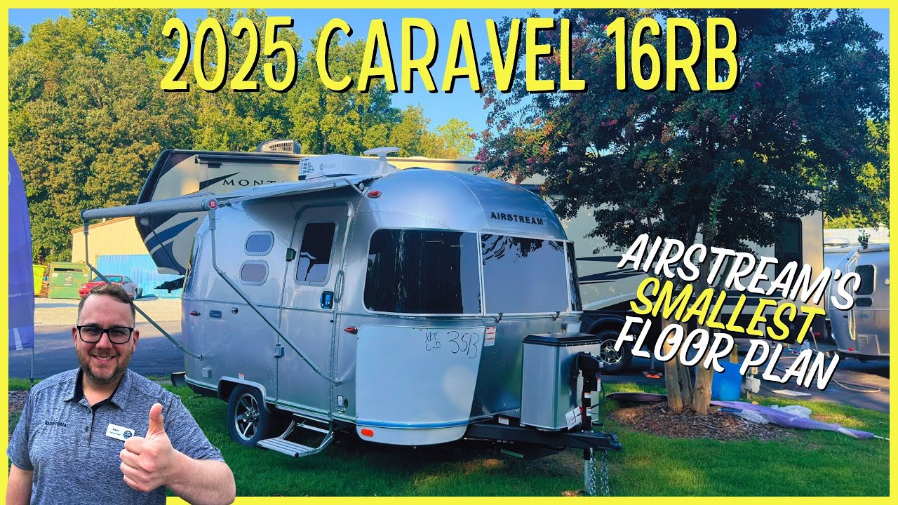 In-depth Review of Airstream's SMALLEST Trailer! - 2025 Airstream Caravel 16RB