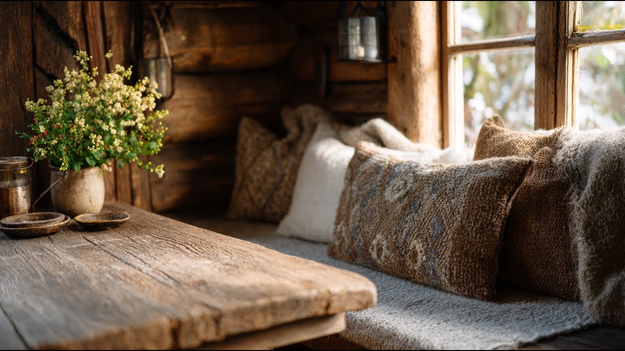 Rustic Farmhouse Winter Decorating Ideas with Vintage Textures and Cozy Warmth!