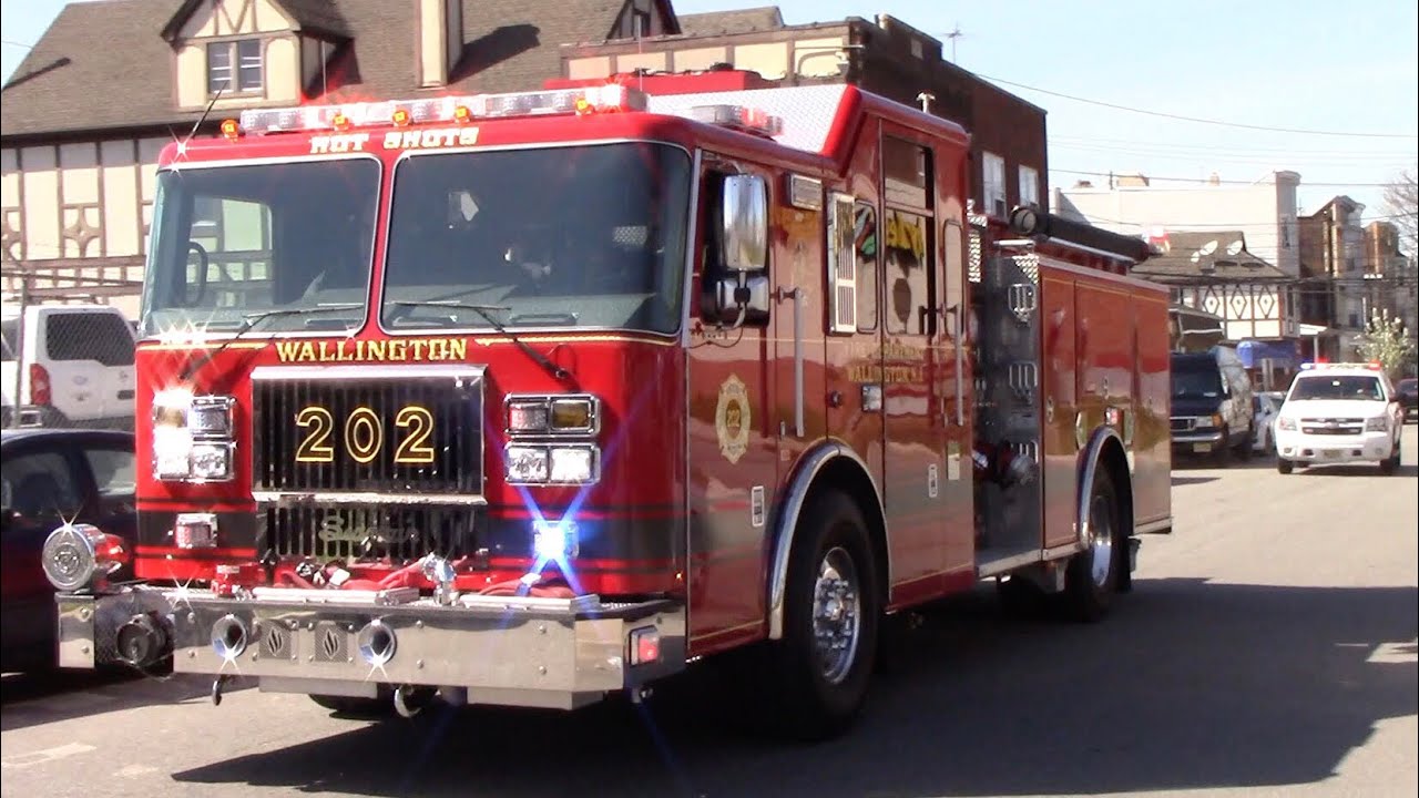Wallington Fire Department Engine 202 Responding 4-17-19