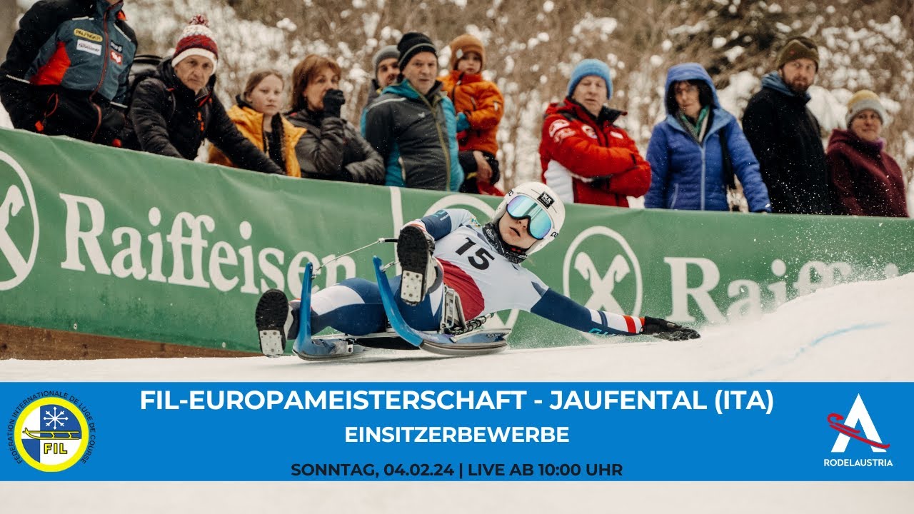 FIL Rodel Europameisterschaft auf Naturbahn in Jaufental 2024 | Einsitzerbewerbe #winterspecial