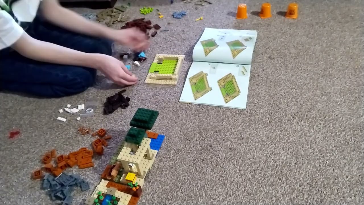 LEGO 21160 Minecraft The Illager Raid Set with Pig & Cat Figures build video