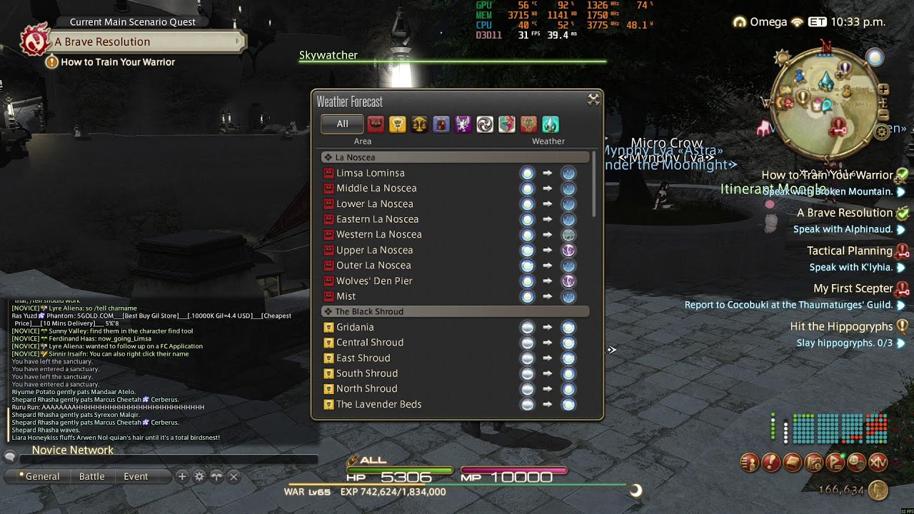 Lottery Lotus Gold Saucer then Limsa
