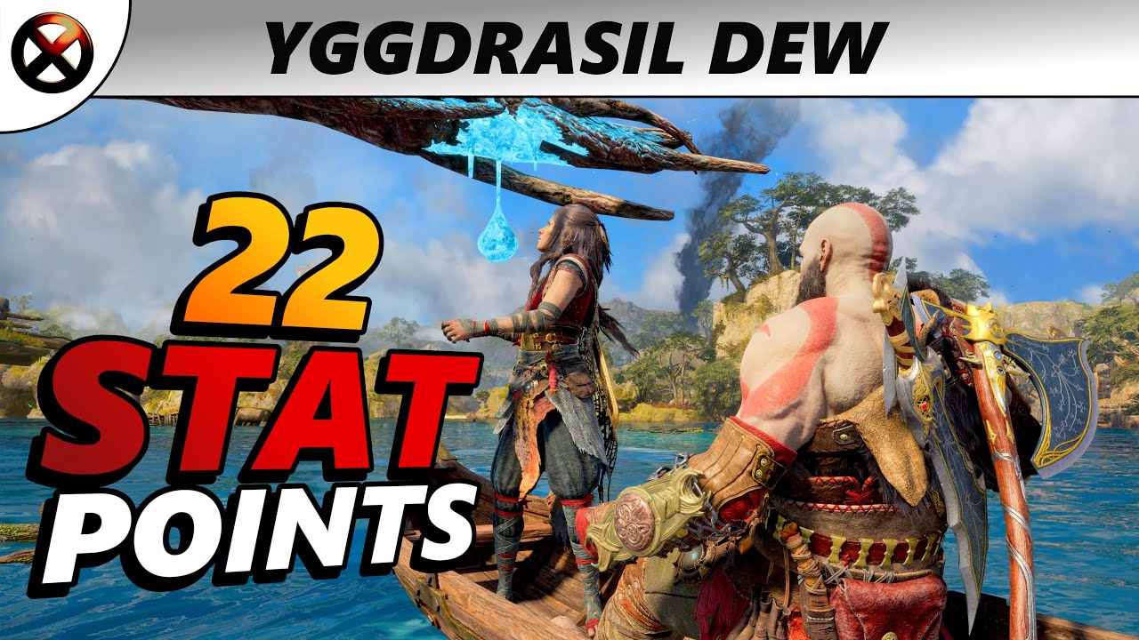 GOD OF WAR RAGNAROK All Yggdrasil Dew Drops (22 Permanent Stats Points) GoW 5 Ragnarok