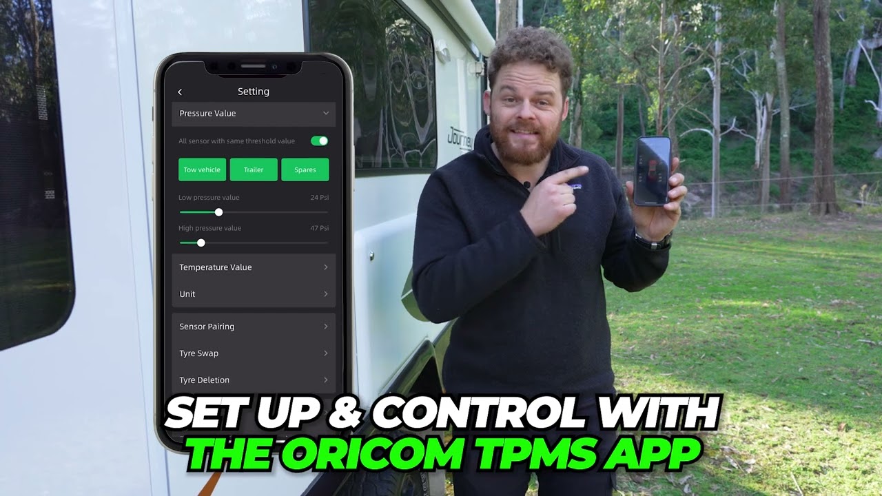 Oricom TPMS10: Smart Tyre Monitoring with App Control & Off-Road Mode