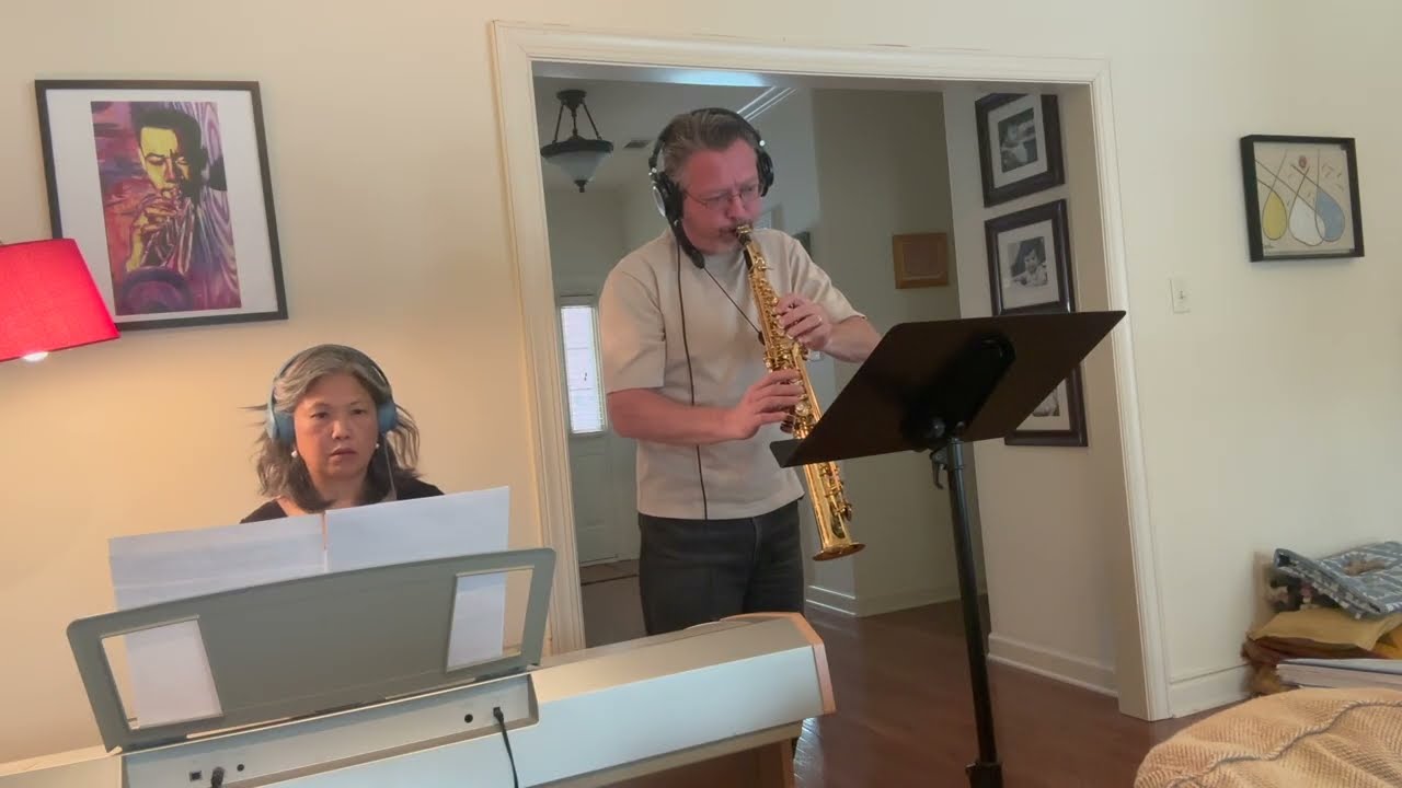 Bach - Air on the G String, soprano saxophone and piano duet