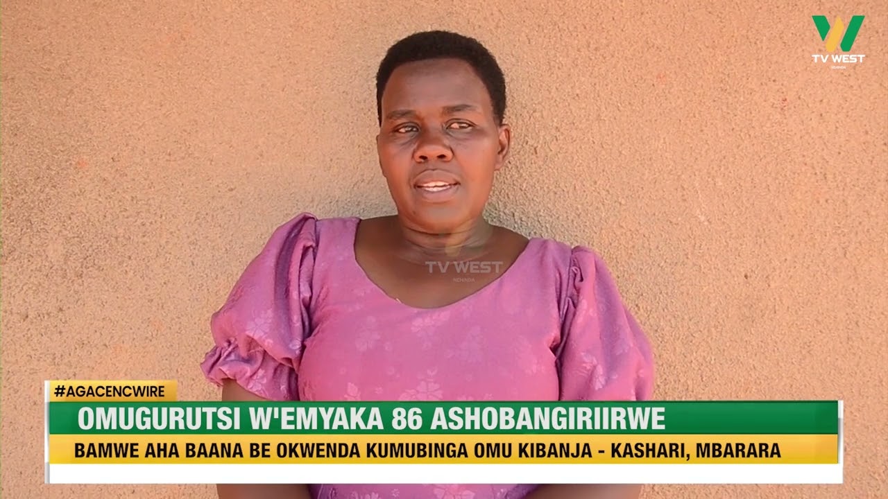 AGACENCWIRE: Omugurutsi w'emyaka 86 ashobangiriirwe, bamwe aha baana okwenda kumubinga omu kibanja.