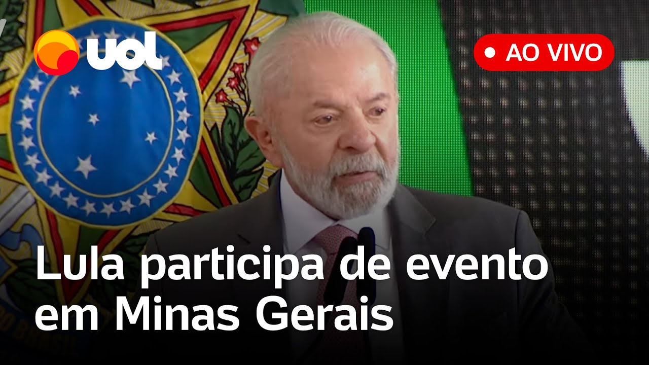 Lula fala ao vivo em Minas Gerais: presidente participa de evento sobre gratuidade no botijão de gás