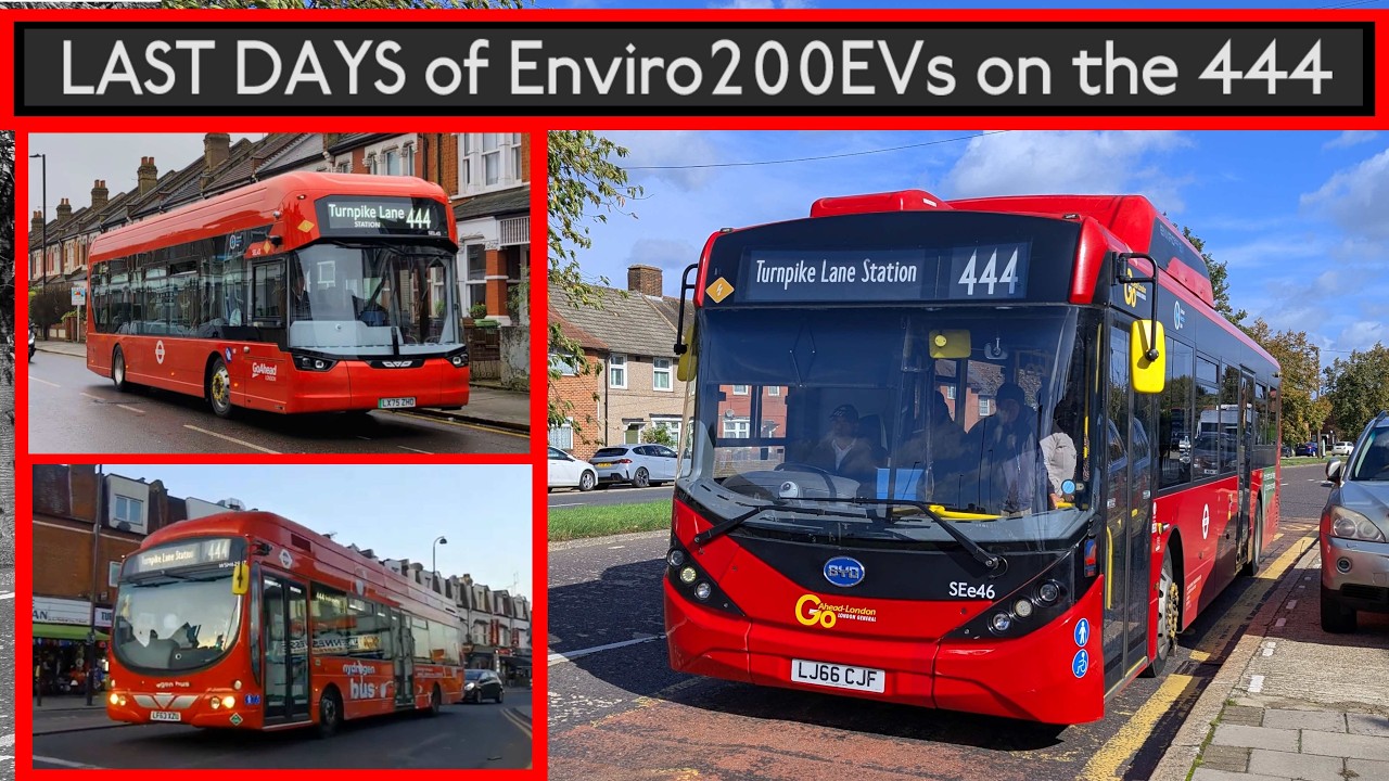 The LAST DAYS of Enviro200EVs on Route 444 (New GB Kites & Hydrogens) London Buses