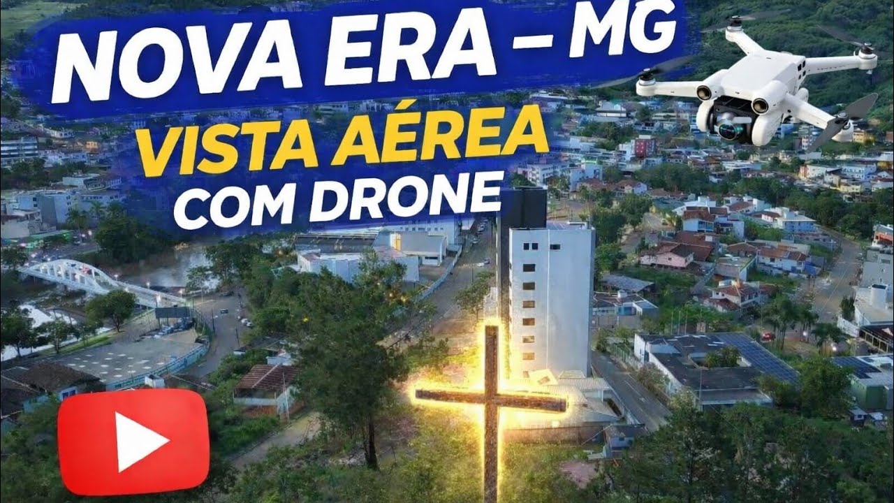 Voltinha de Drone no Centro Urbano de Nova Era - MG