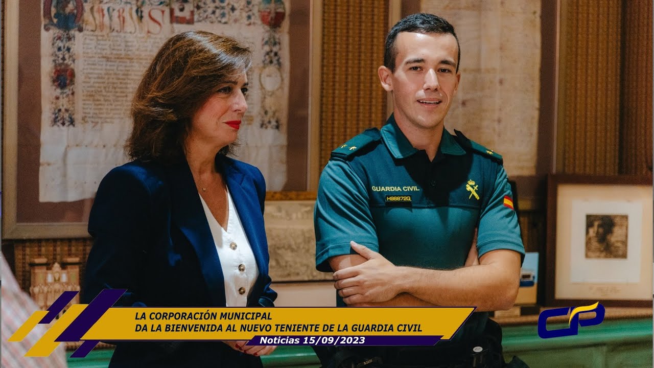 LA CORPORACIÓN MUNICIPAL DA LA BIENVENIDA AL NUEVO TENIENTE DE LA GUARDIA CIVIL