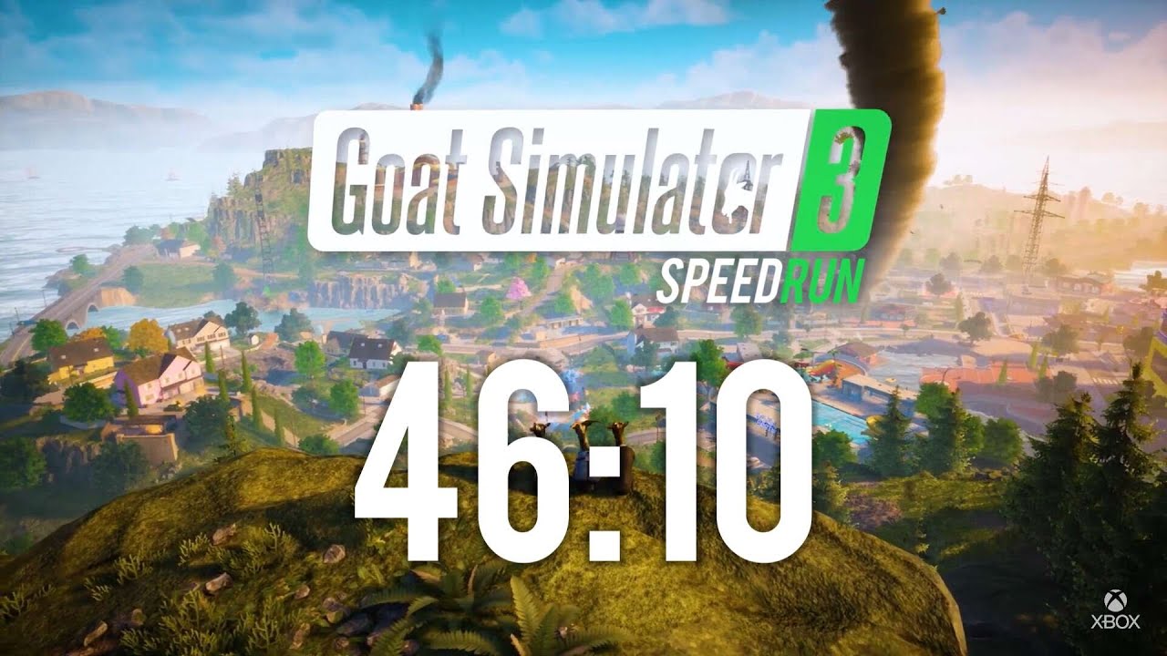 Goat Simulator 3 Speedrun | Farmer Defeated in 46:10