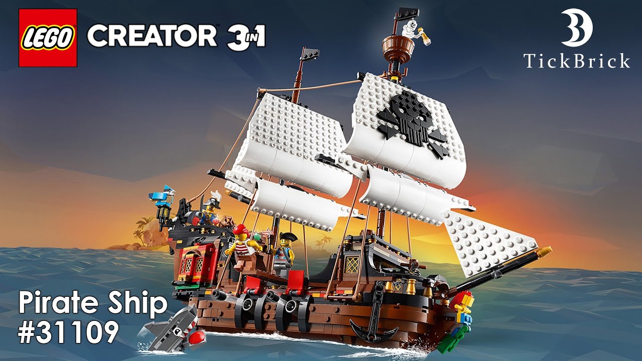 Lego Creator 3 in 1 - Pirate Ship 31109 (Part 1) Speed Build