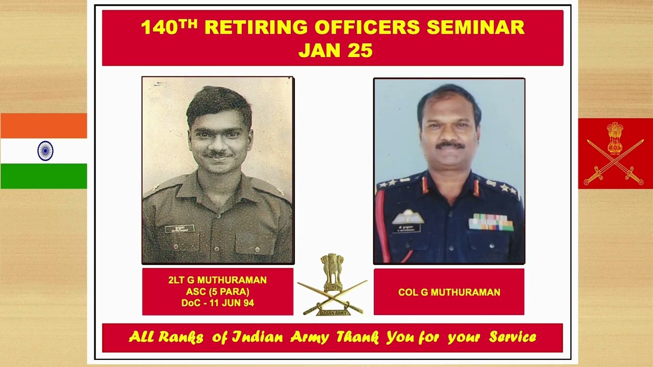 Retiring Officers, January 2025