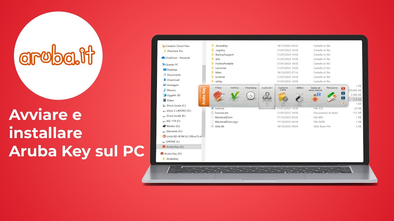 Come avviare e installare Aruba Key sul PC
