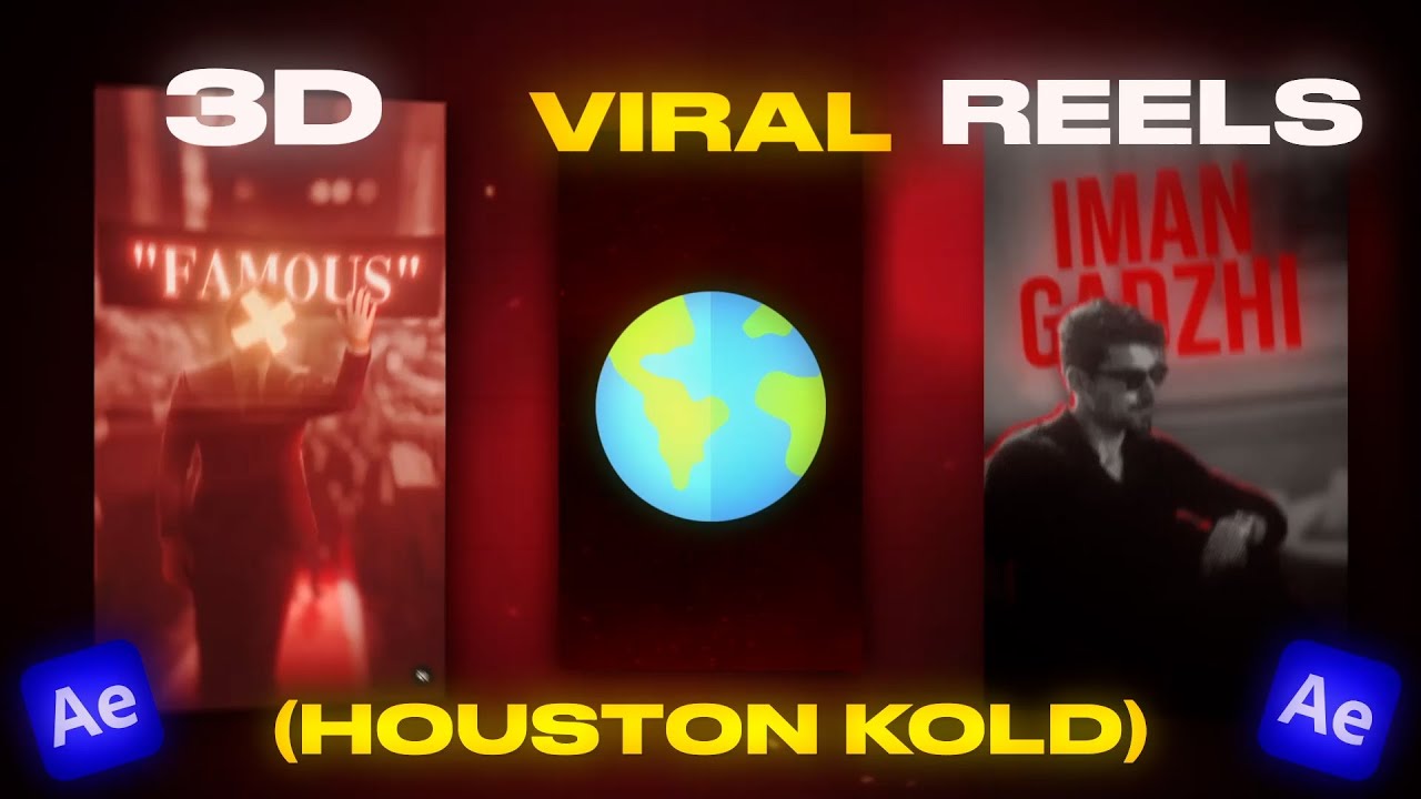 How To Edit 3D VIRAL Instagram Reels Like Houston Kold | Part 3