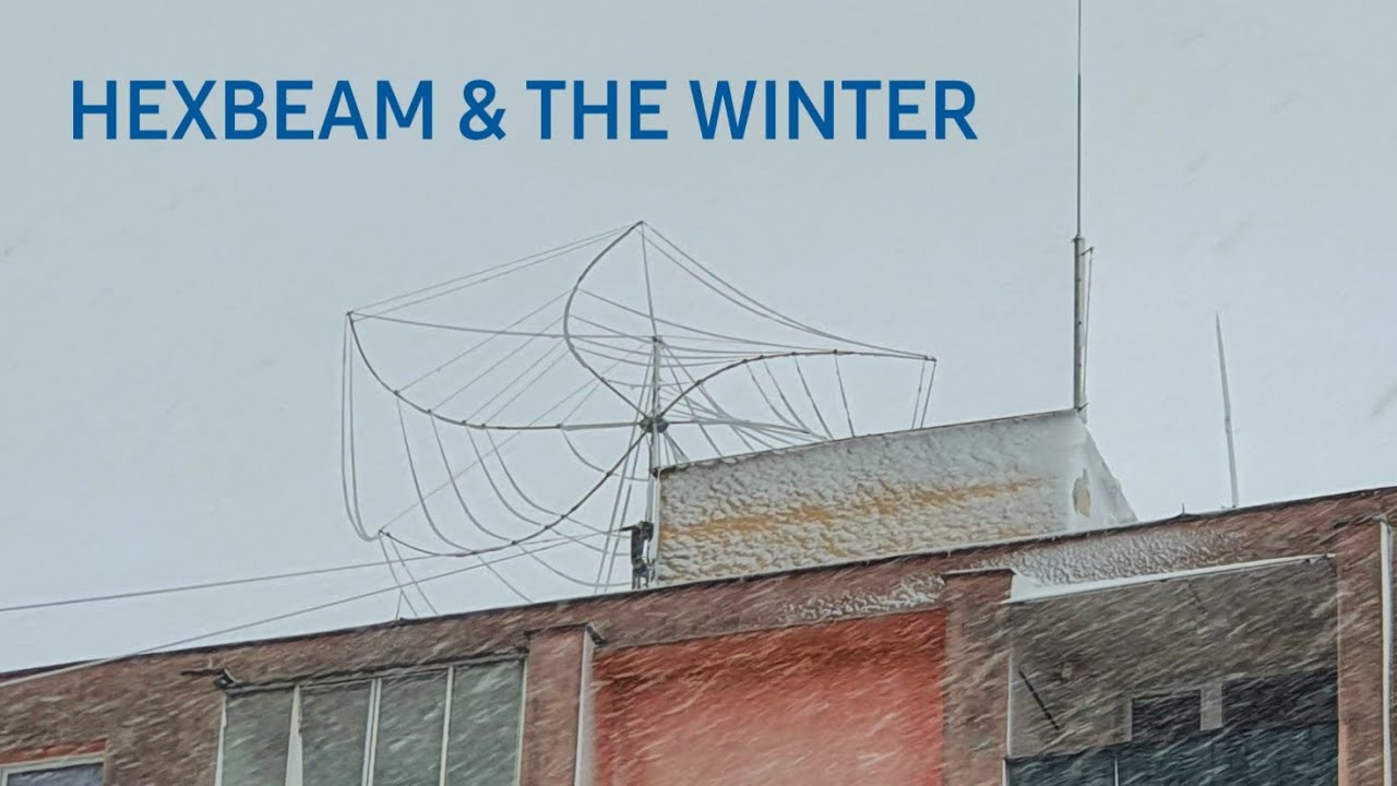 Снег повредил мой Hex-Beam 🥶 и антенны L'wire