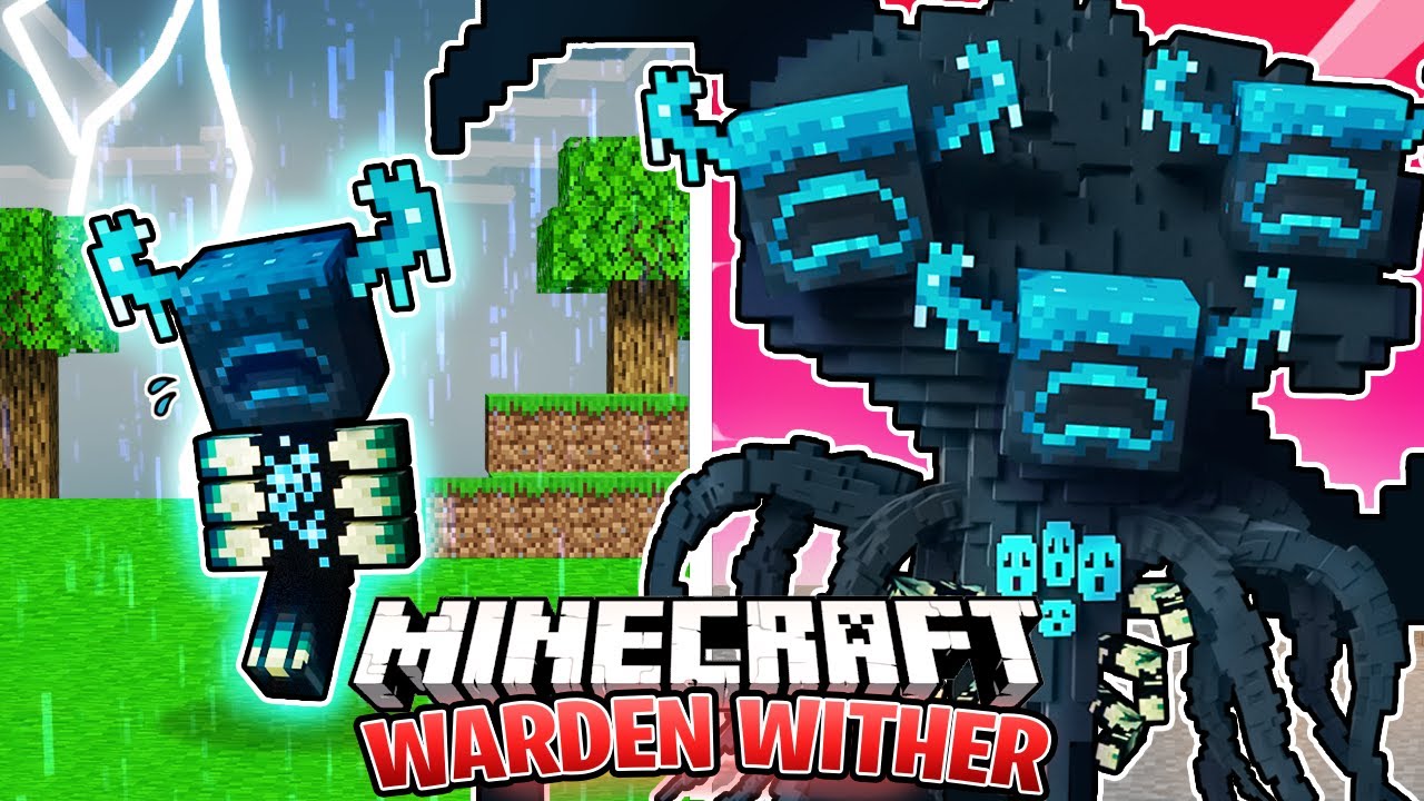 I Survived 100 DAYS as a WARDEN WITHER in HARDCORE Minecraft!