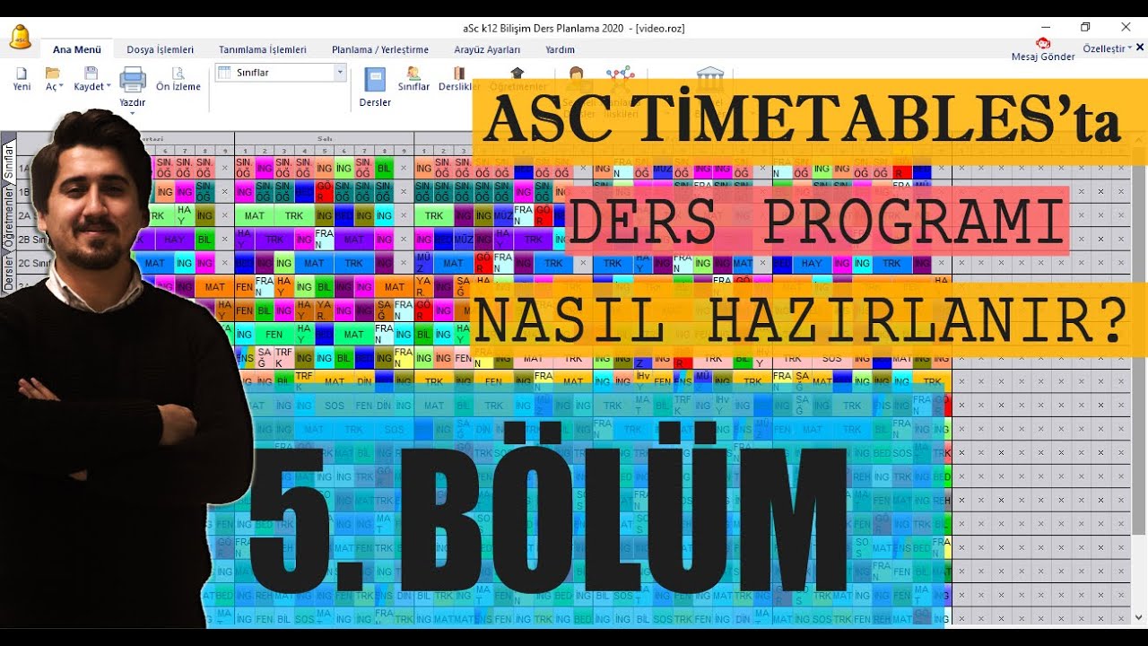 ASC Timetables - Ders Programı Nasıl Hazırlanır - Bölüm 5 (4K Video)