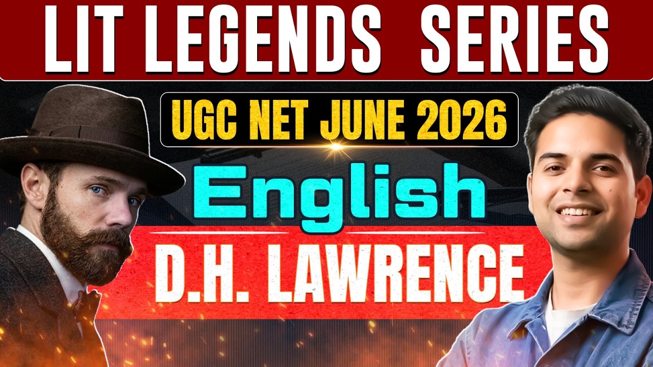UGC NET June 2026  LIT LEGENDS SERIES UGC NET JUNE 2026 English  D.H. LAWRENCE