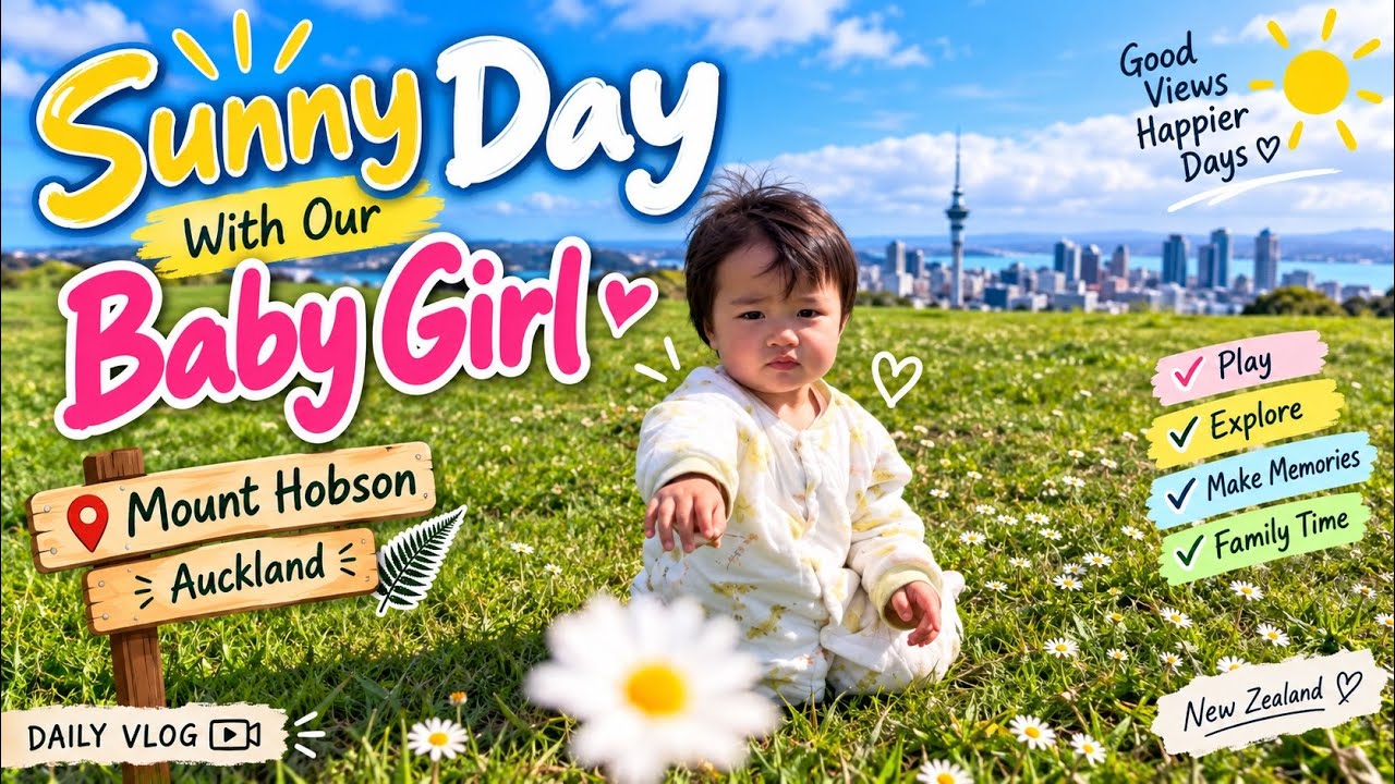 Sunny Day With Our Baby Girl ☀️ | Mount Hobson Auckland Family Vlog 🇳🇿 | Indian Chinese Family Vlog