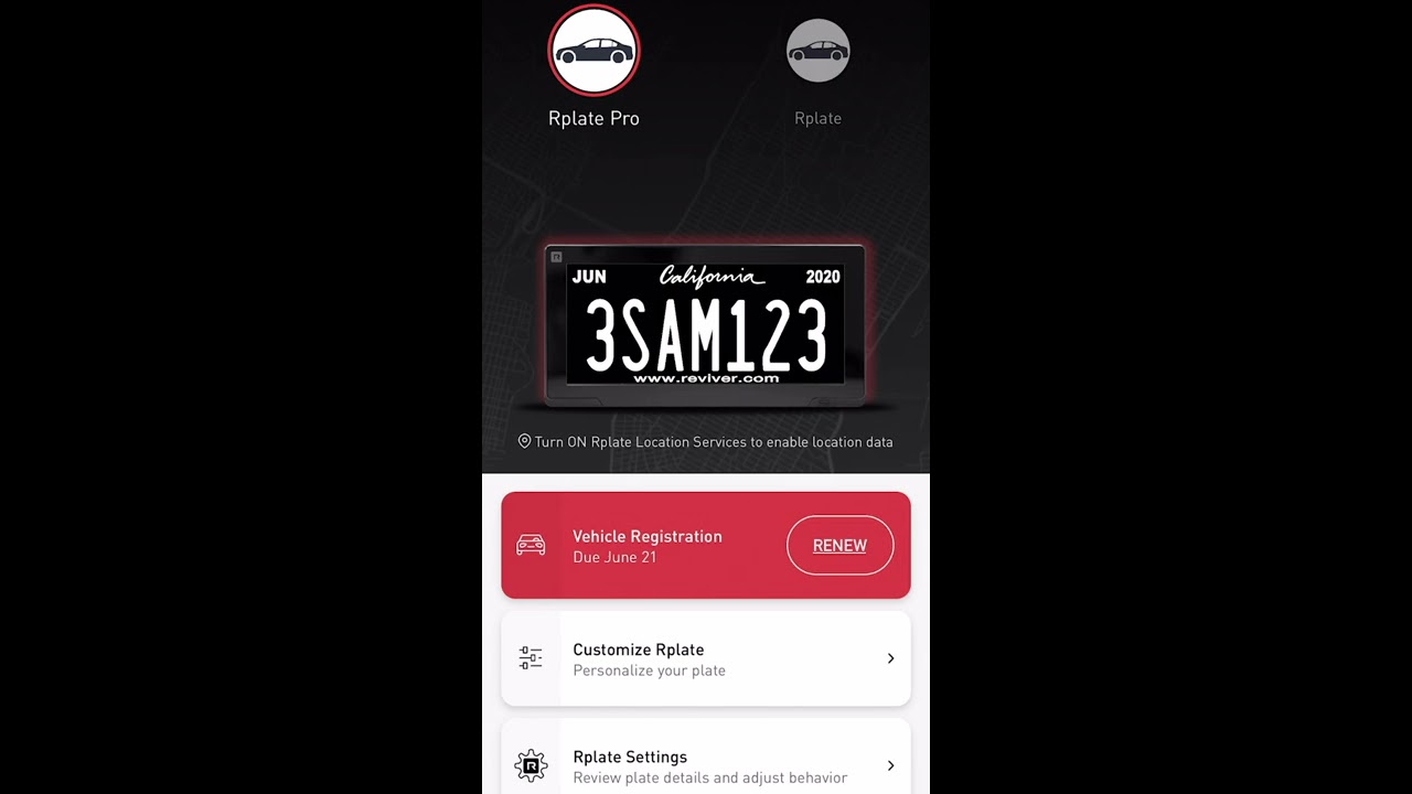 Registration Renewal & App Overview