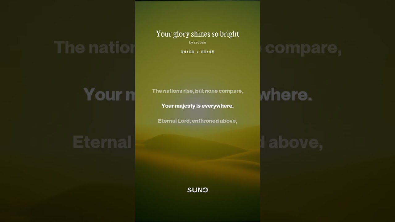 Your Glory Shines Bright