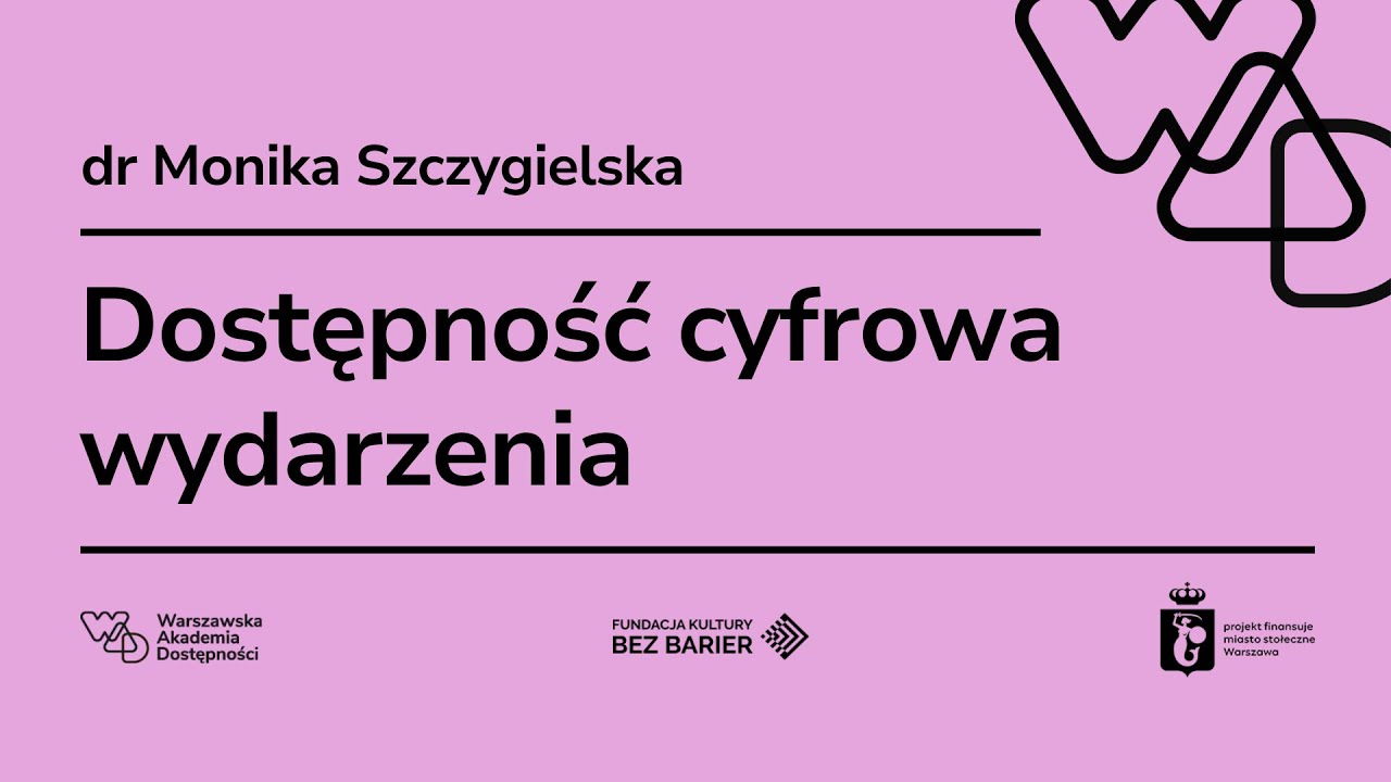 Dostępność cyfrowa wydarzenia