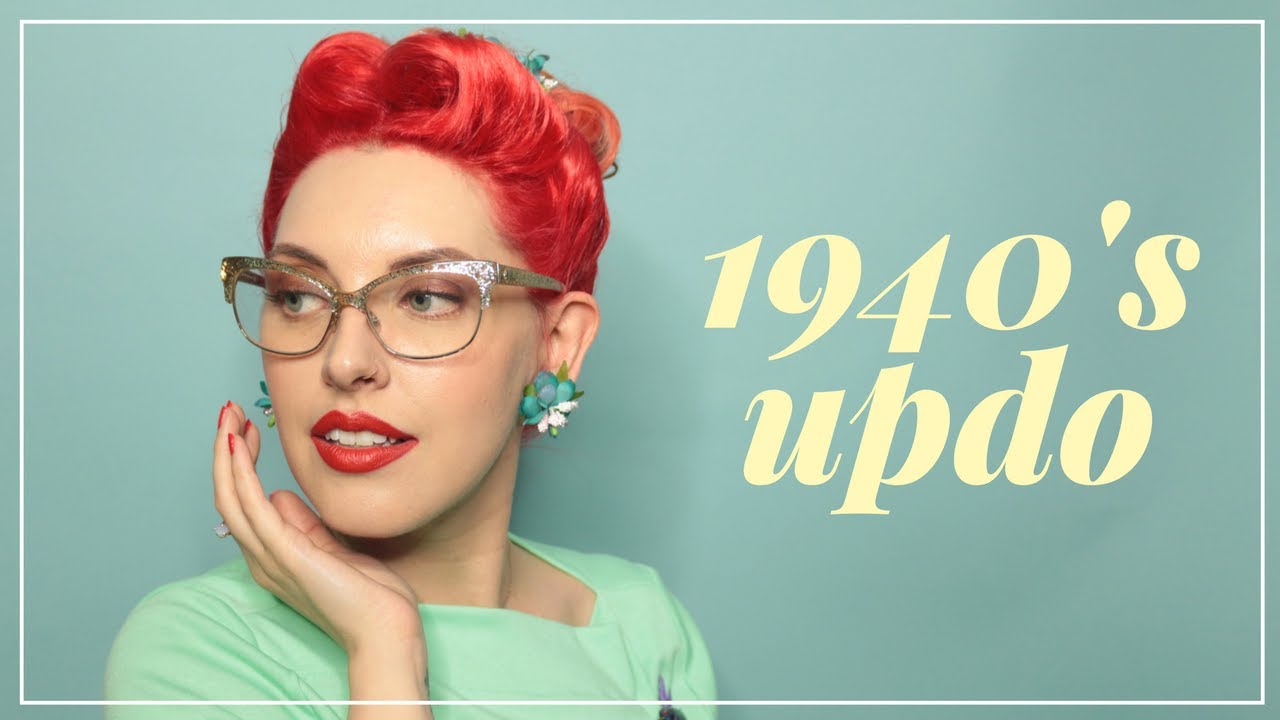 Betty Grable Inspired Easy 1940s Updo