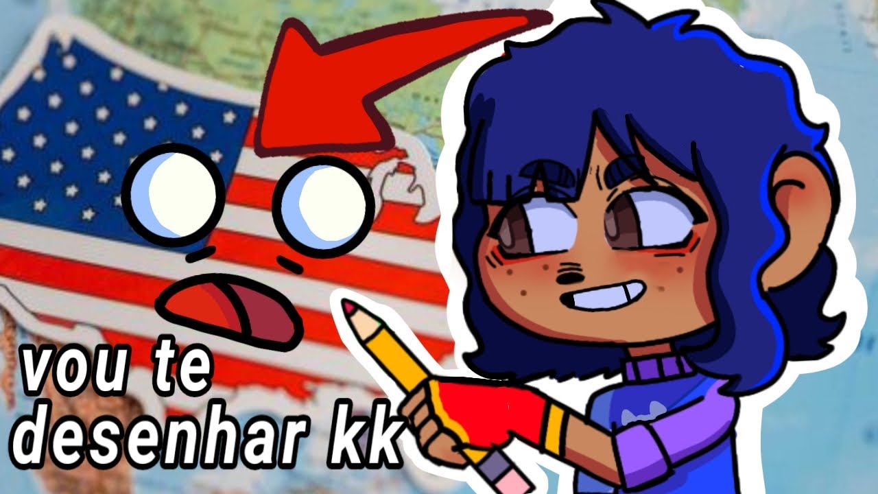 Desenhando países versão humanizada!!! Será que ficou bom? @k3lly_draw 