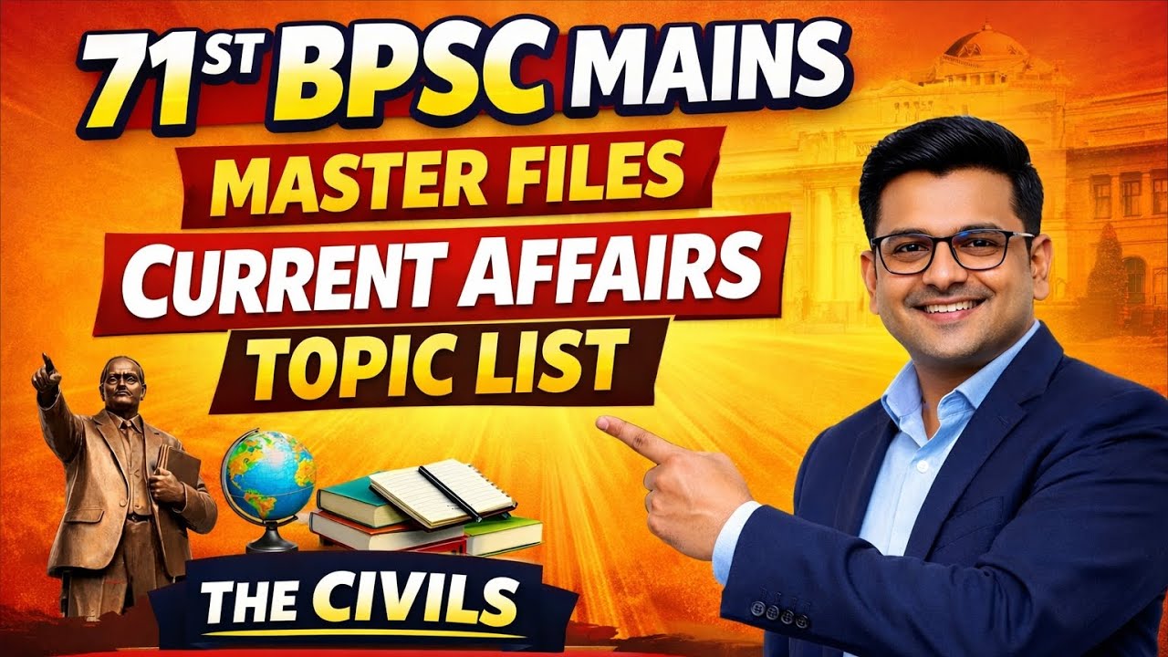 71st BPSC MAINS CURRENT AFFAIRS TOPICS | CURRENT AFFAIRS | #bpsc  #viralvideo
