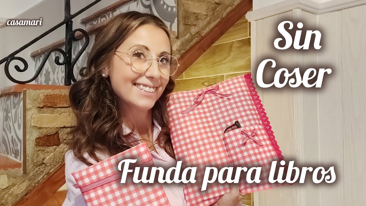 Funda para libros 📚  SIN COSER  #manualidades #libros