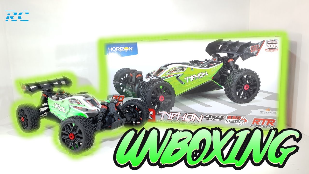 UNBOXING ARRMA TYPHON 4X4 V3 550 Mega 4WD Buggy