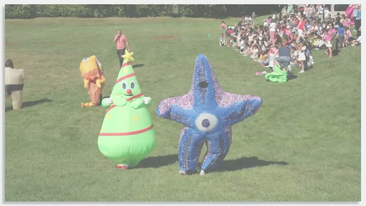 Kindness and Respect Assembly...with an inflatable race
