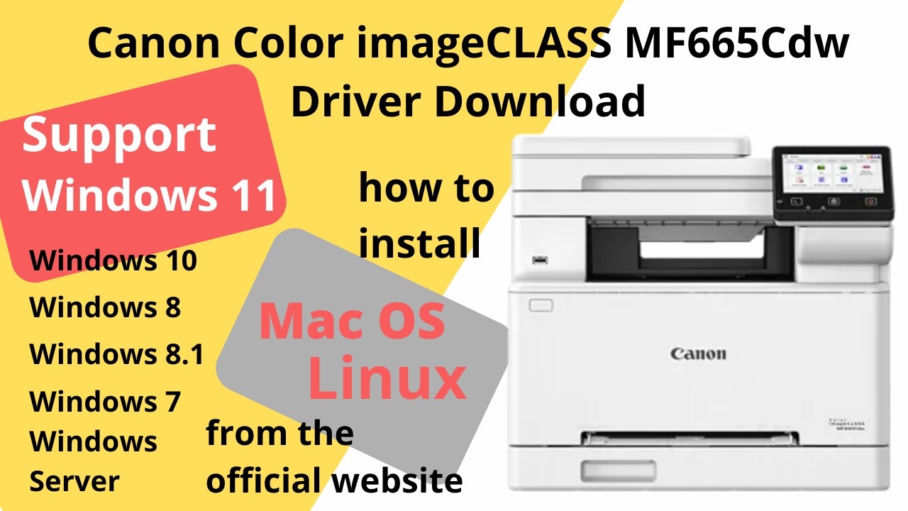 Загрузка и установка драйверов для цветного принтера Canon imageCLASS MF665Cdw. Совместимость с W...