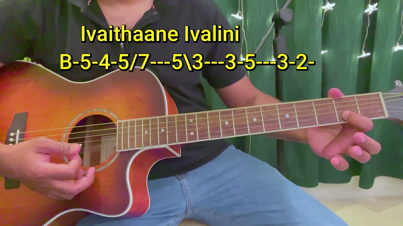 Annul Mele Guitar Tab | Vaaranam Aayiram | Harris Jayaraj | Akhil C Nair