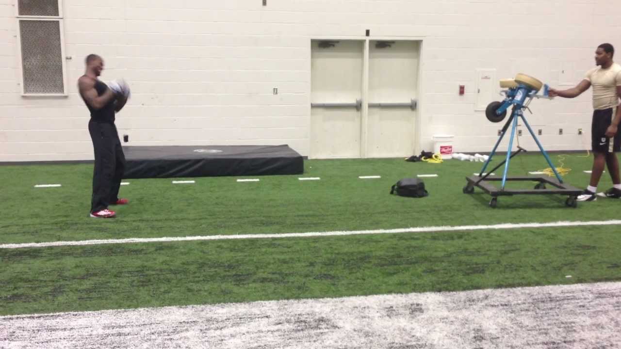 Keith Carlos Catching off the jug machine at 100 mph