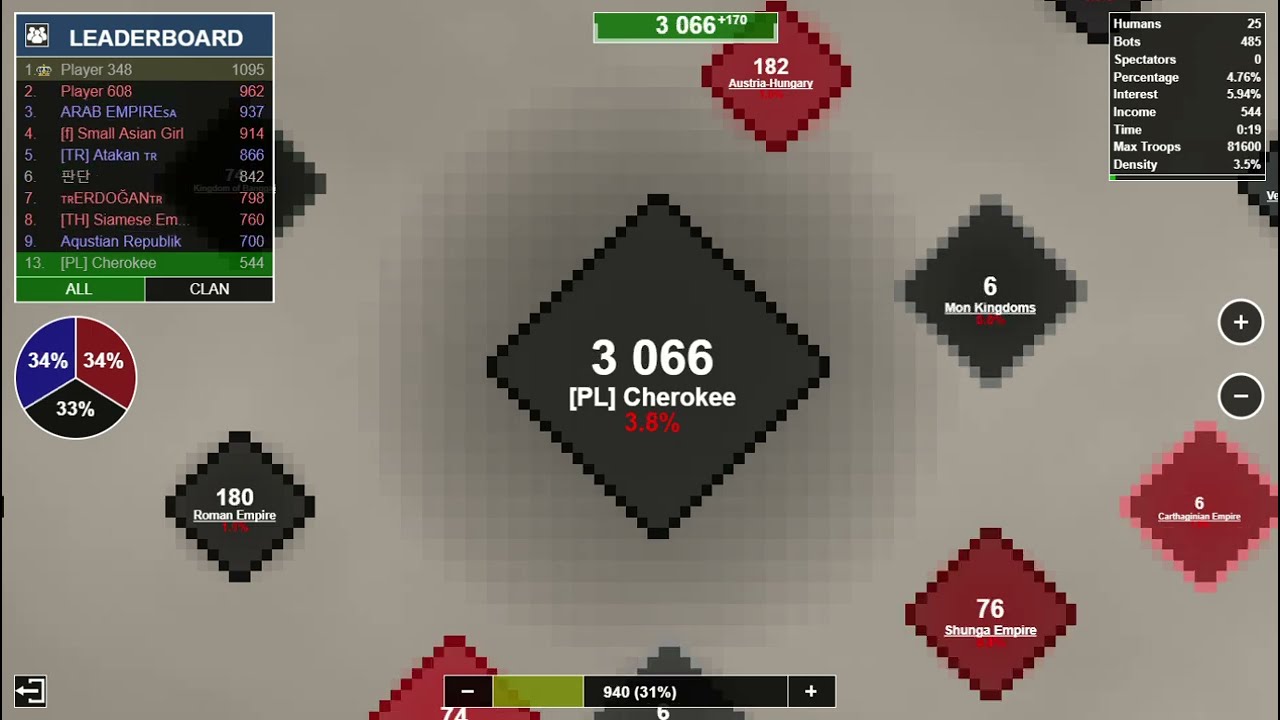 Can We Conquer The British Isles Map? (3 Teams)  - Territorial.io #territorialio