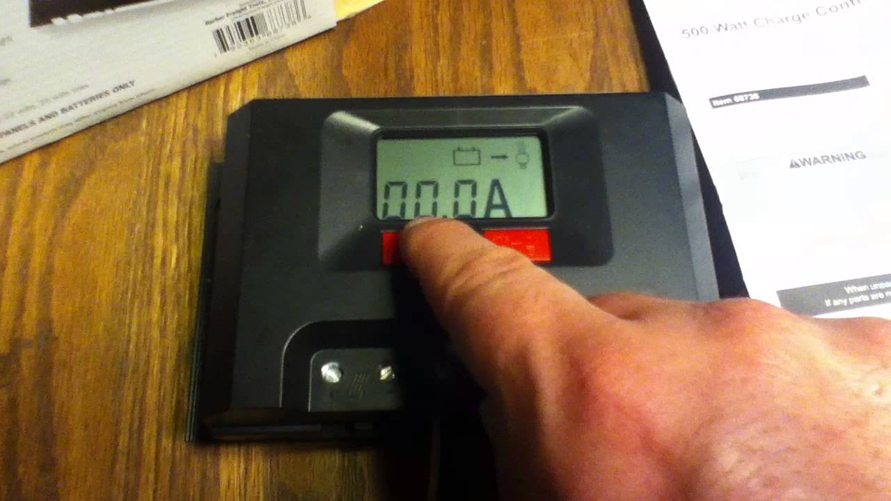 Harbor Freight Thunderbolt Solar Item #68738 500 watt solar charge controller
