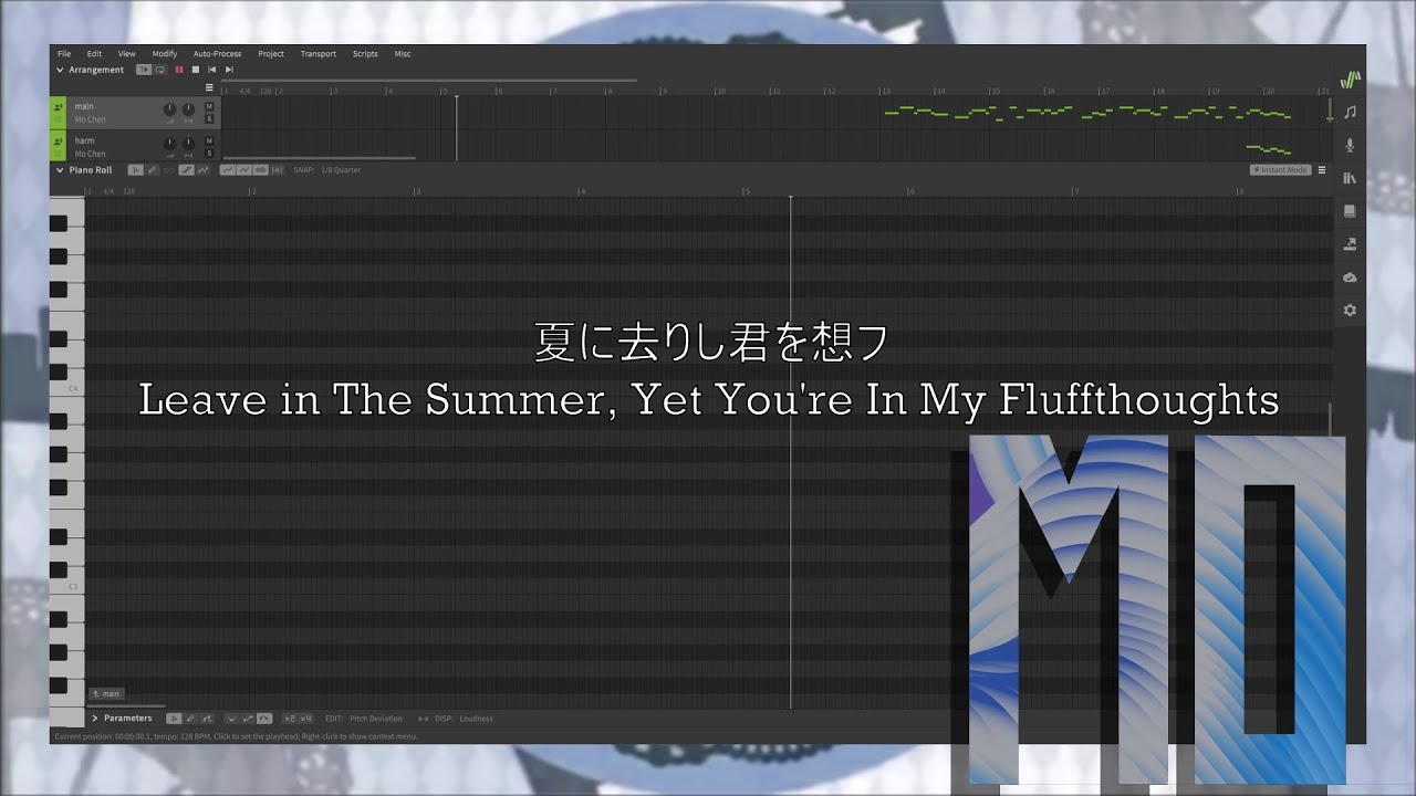【SynthV】夏に去りし君を想フ / Leave in The Summer, Yet You're In My Fluffthoughts 默辰【Mo Chen/默辰】