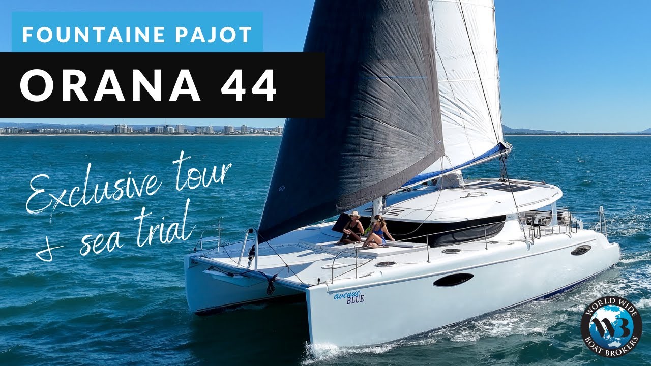 Test sailing & tour inside this Fountaine Pajot Orana 44 - SOLD