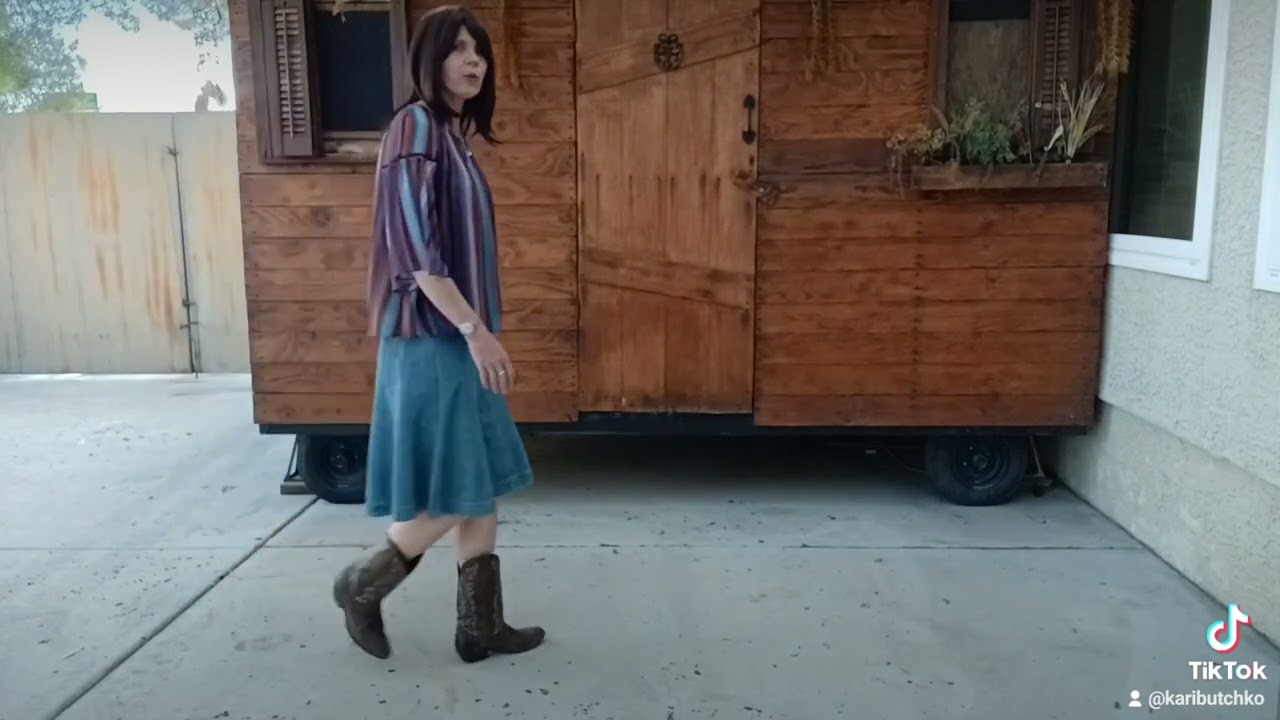 line dancing the Rock and Roll Waltz