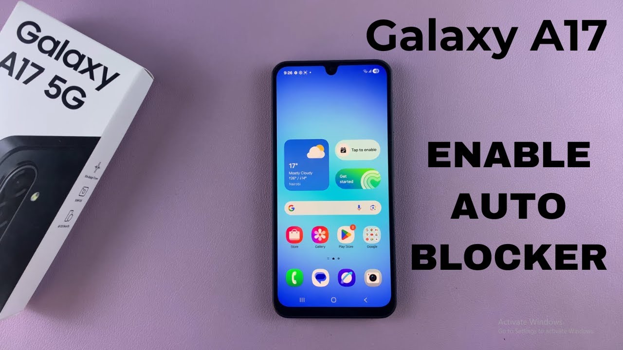 Samsung Galaxy A17: как включить автоблокировку