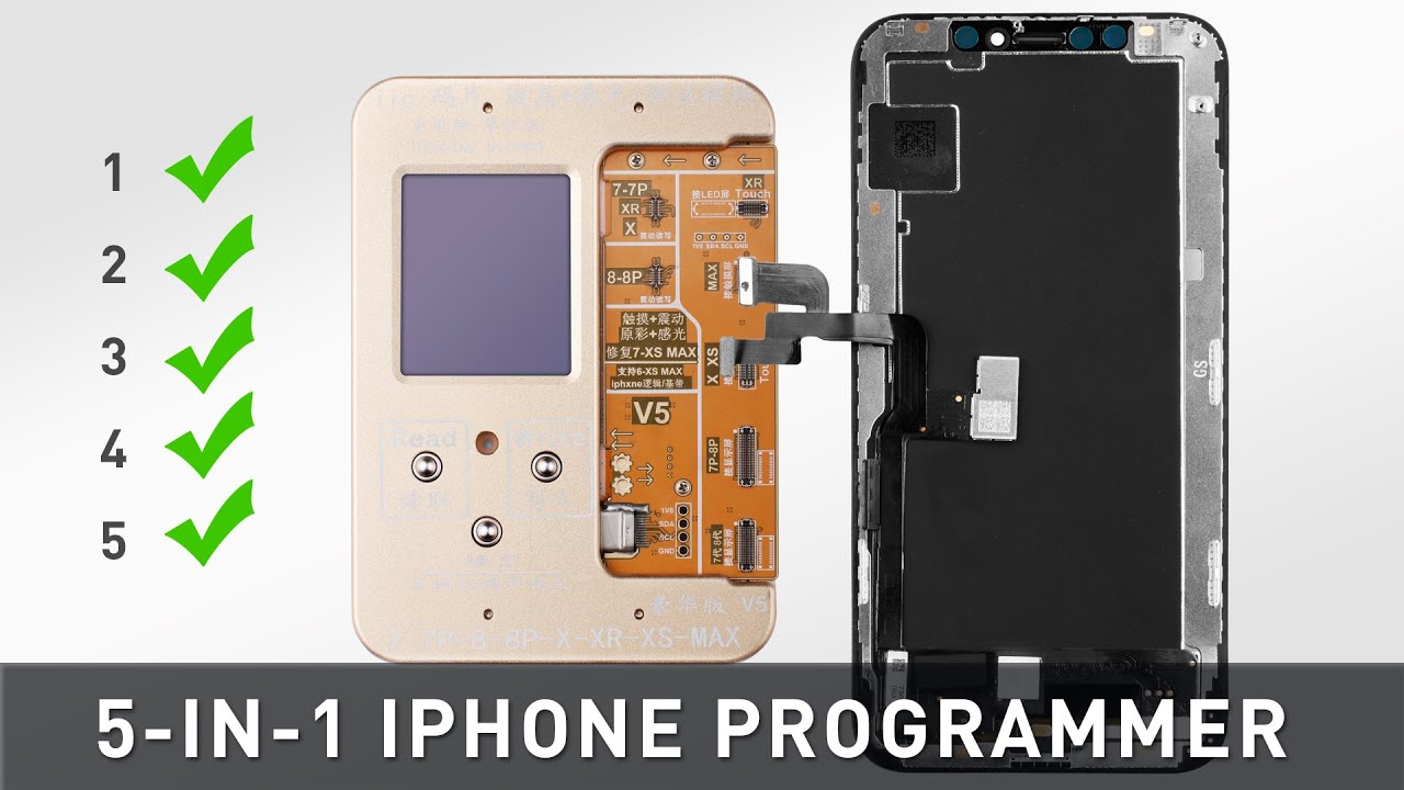 How to Fix iPhone X / 8 True Tone & Incompatibable Issues  By 5 in 1 iPhone Programmer (4K Video)